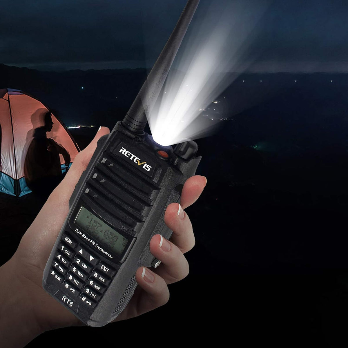 Waterproof Dual Band Rechargeable 2 Way Radio 2 Pack U261439