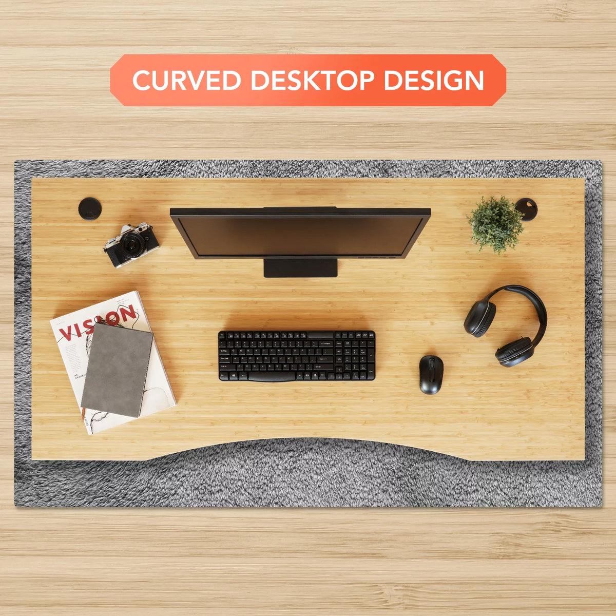 48"x24" Height Adjustable Standing Desk K404