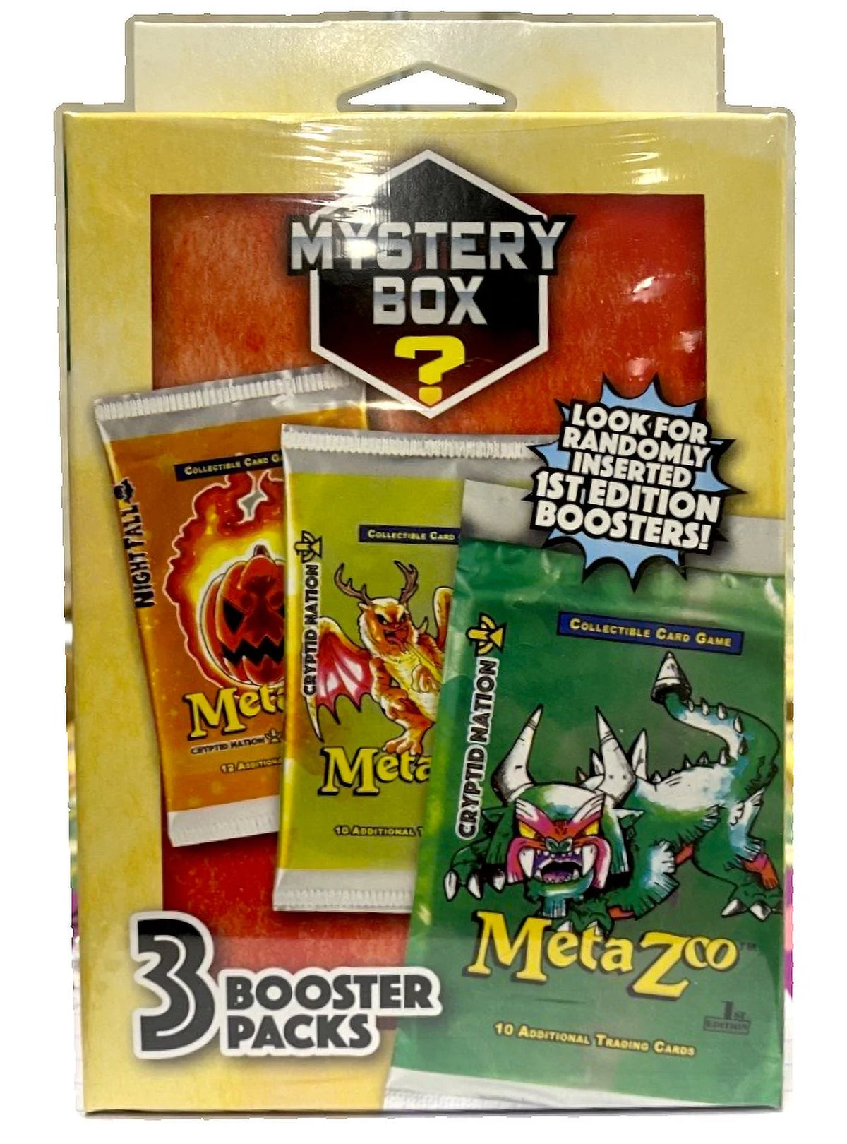 Trading Card Hanger Box with 3 Assorted Booster Packs A877