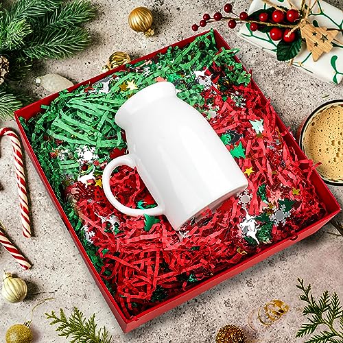 1LB Christmas Crinkle Cut Paper Shred Filler P51421