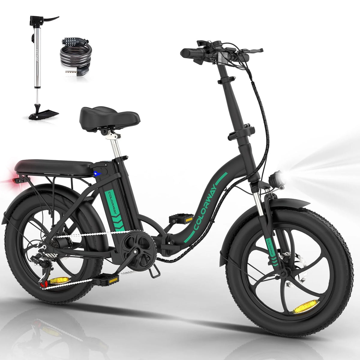 500W Fat Tire Electric Bike 11.2Ah 36V W883