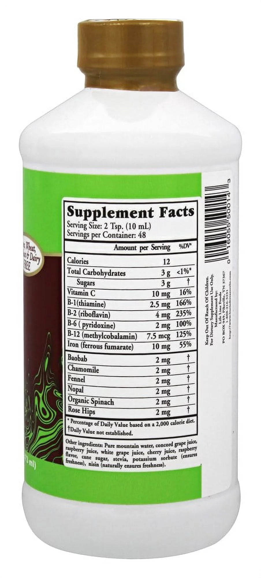 Herbal Iron Liquid Nutrients 16 fl.oz K41668