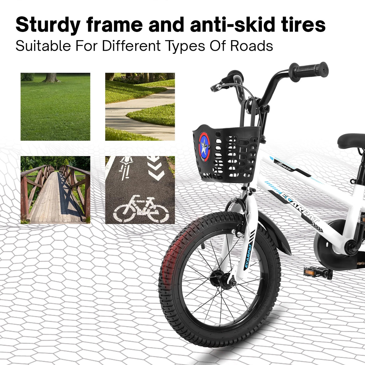 16 inch Kids Bike with Training Wheels W22510