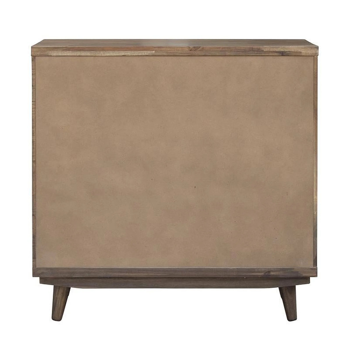 3-drawer Wood Chevron Chest E69881