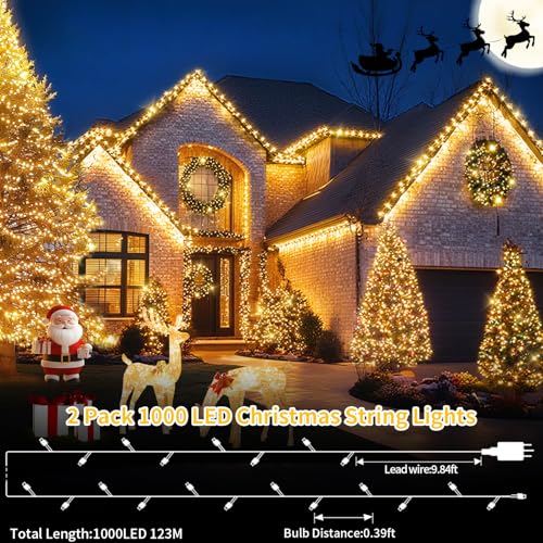 1000 LED Waterproof 8 Modes Fairy Lights G1769