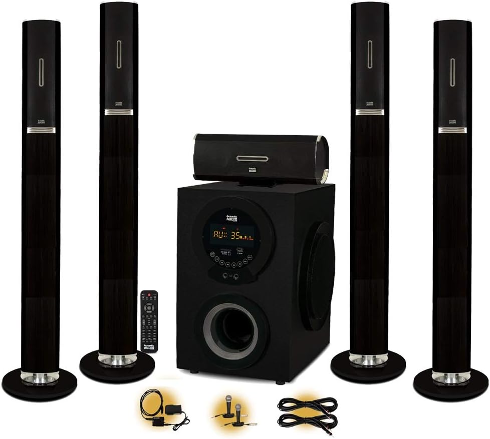 5.1 Bluetooth Tower Speaker System with Optical Input T6324