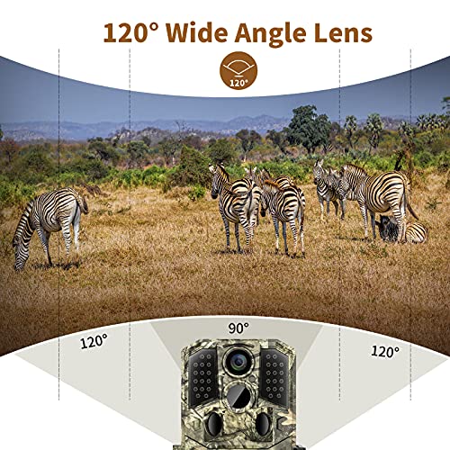36MP Trail Camera with Night Vision Motion Activated Waterproof M6454