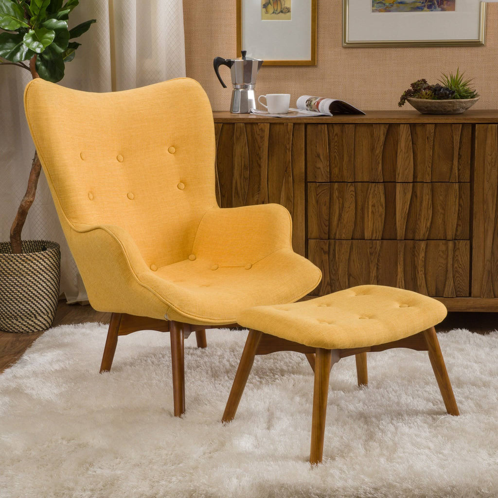 Mid Century Chair Set Grey X1037