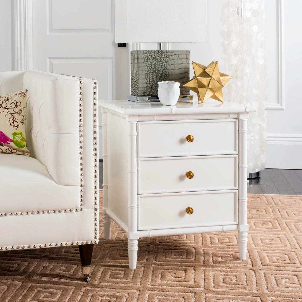 3 Drawer Bamboo Nightstand U307658