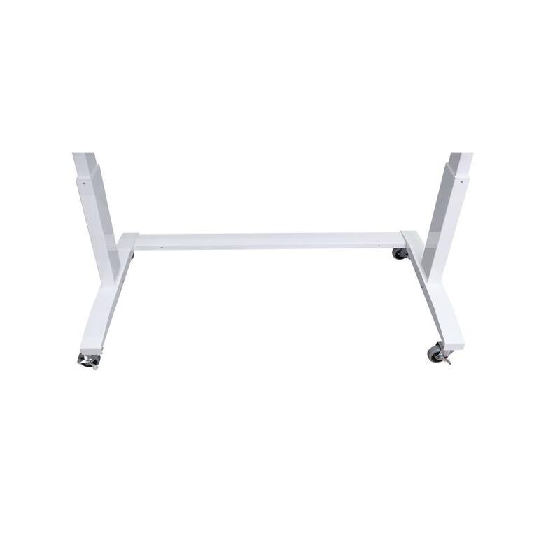 White Adjustable Height Worktable M8071