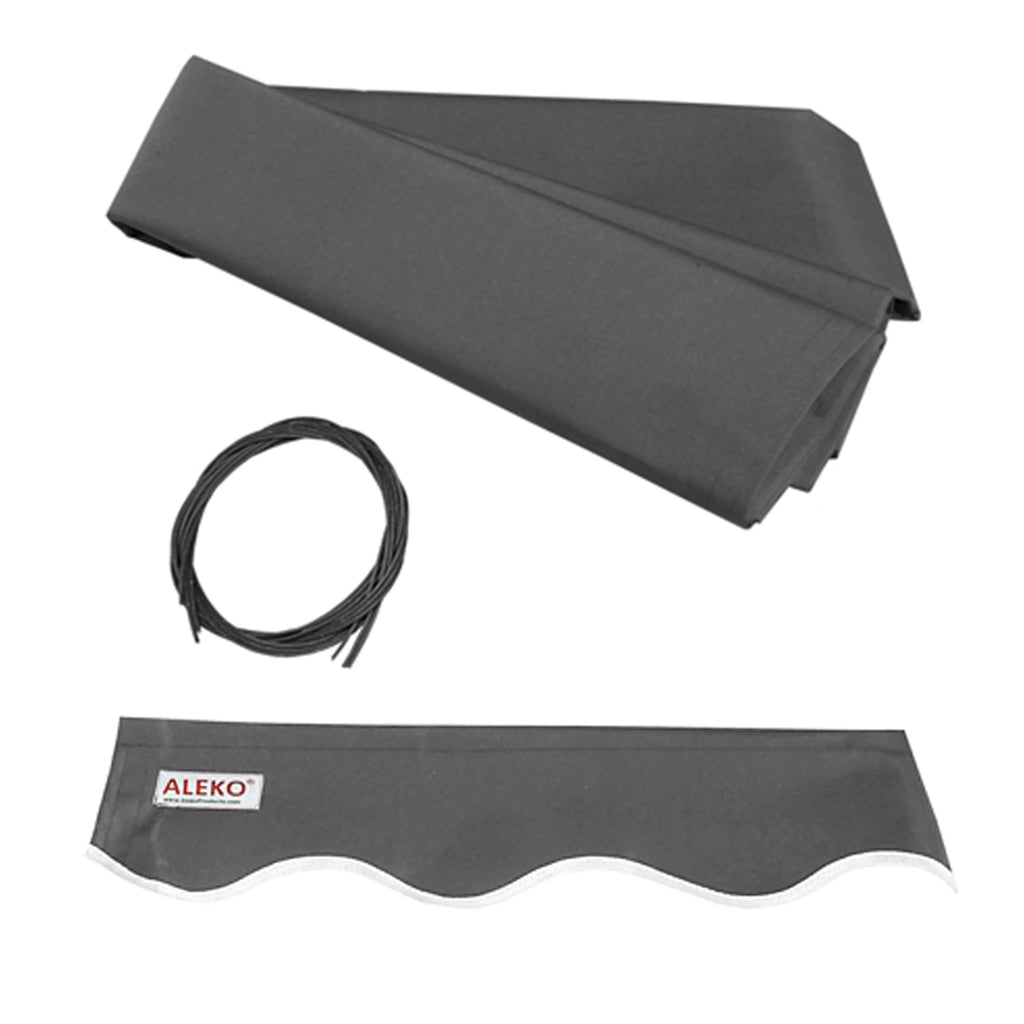 Retractable Patio 13' x 10' Awning Canopy, Gray H7029