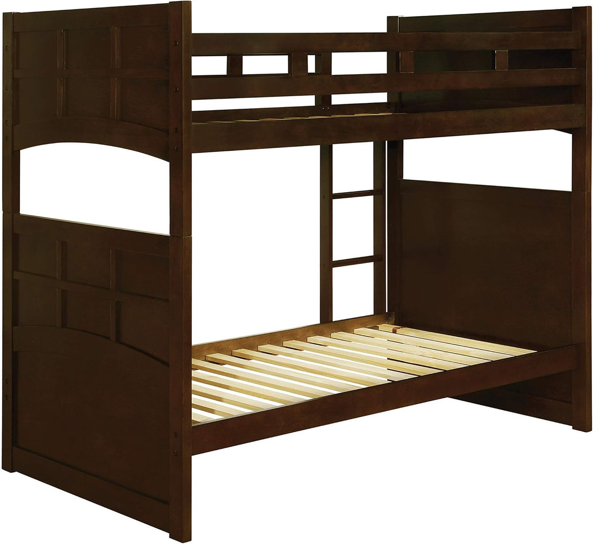 Cappuccino Twin Over Twin Bunk Bed J911903