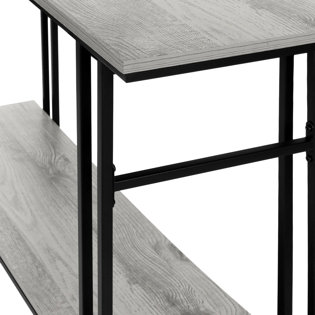 Narrow Grey Metal Accent Table E542