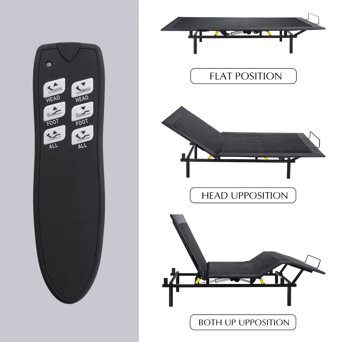 Queen Size Ergonomic Electric Adjustable Bed Base Frame Z911593