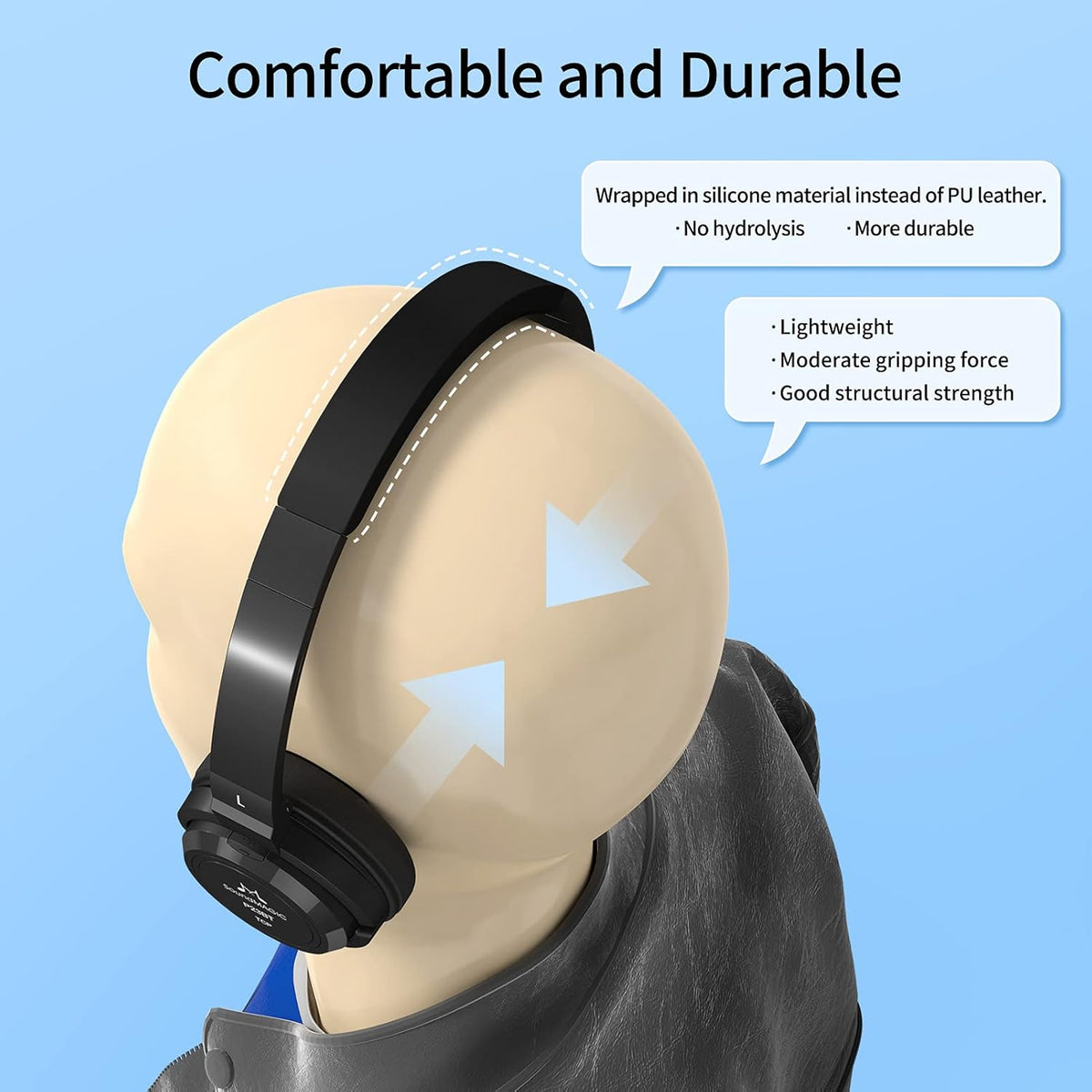 On Ear Bluetooth Headphones Wireless Noise Canceling Microphone Pack of 2 R96067