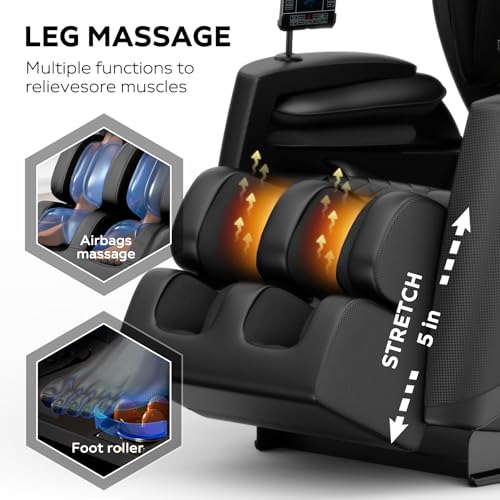 3D Zero Gravity Shiatsu Massage Chair Recliner with Heating A174