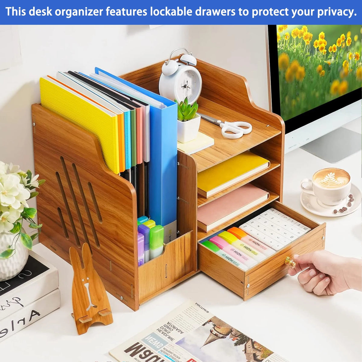 Wood Desk Organizer J16850