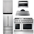 48 In. Dual Fuel Range, Range Hood, Refrigerator, Dishwasher, Microwave Drawer P277