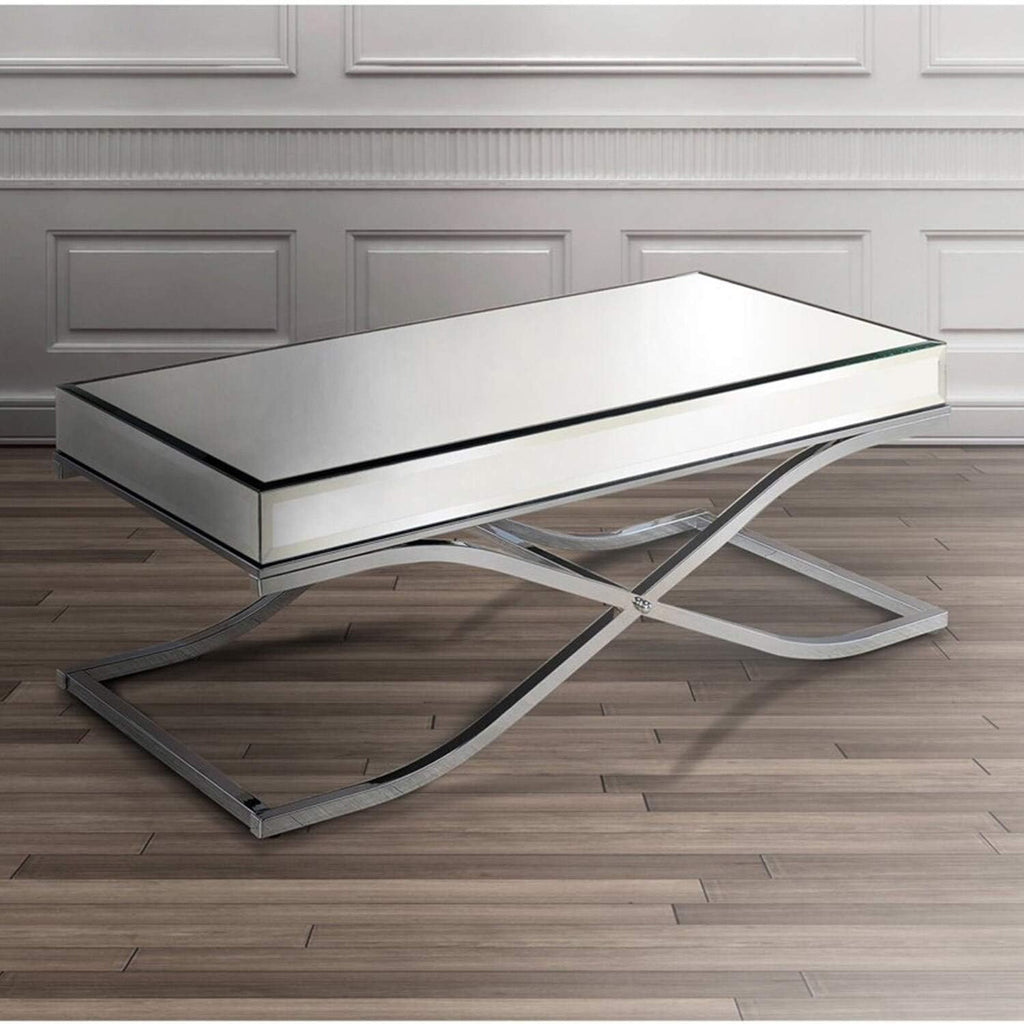Chrome Black 2-Piece Accent Table Set M244
