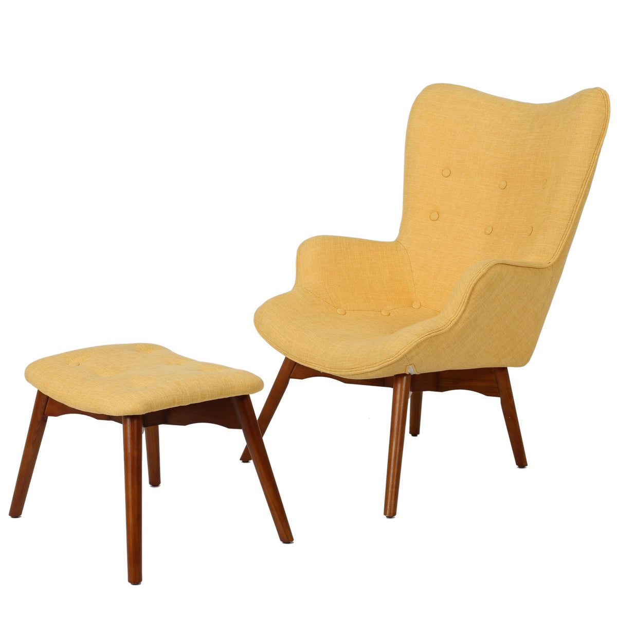 Mid Century Chair Set Grey X1037