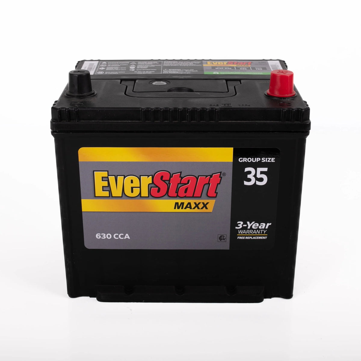 Lead Acid Automotive Battery Group Size 35N 12 Volt 640 CCA S243930