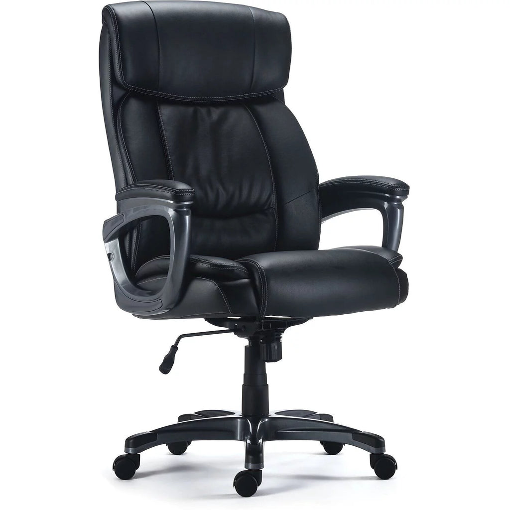 Black Bonded Leather Big & Tall Managers Chair I190855