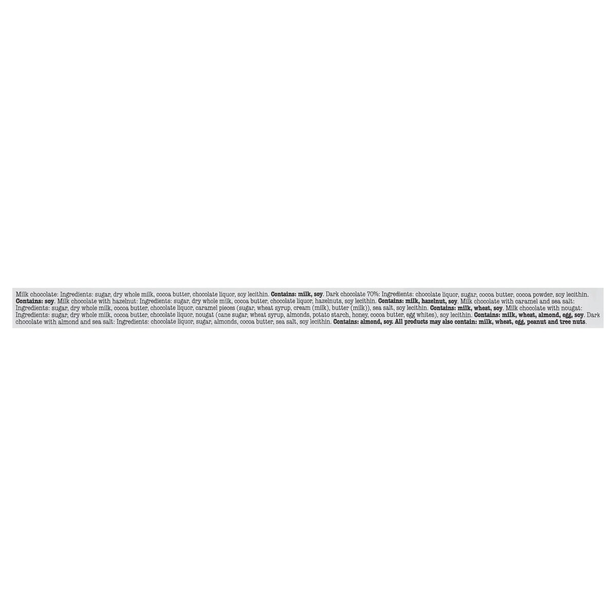 Chocolate Bar Case of 8-6 CT L9834
