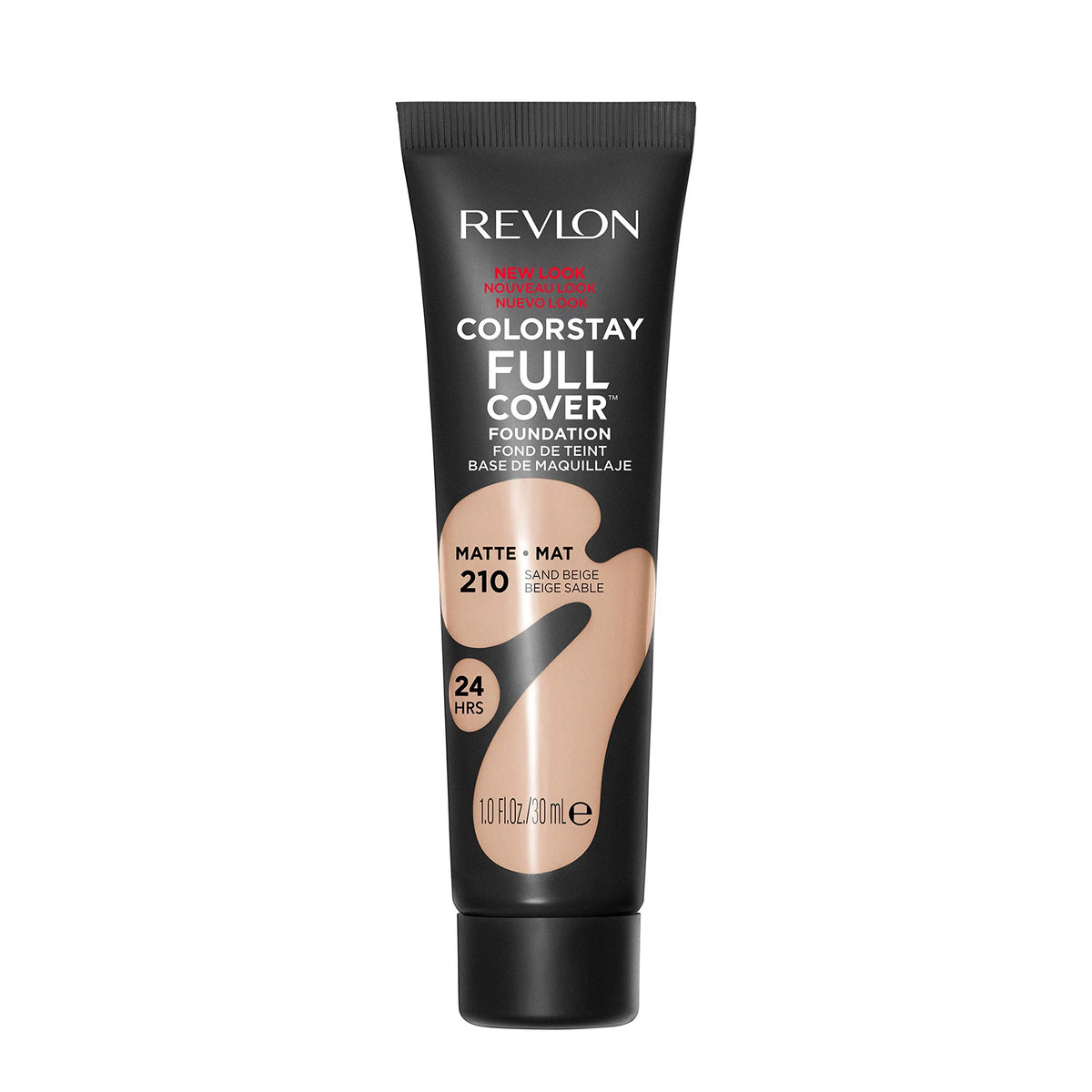 Matte Foundation, 210 Sand Beige 1.0 Fl Oz (Pack of 8) V573463