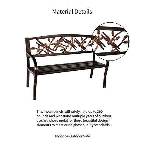 Cast Iron Metal Garden Bench Y275