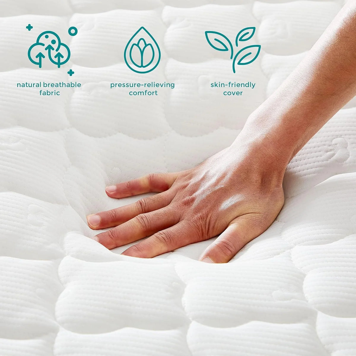 Queen 10 Inch Hybrid Mattress with Pocket Coils B157676