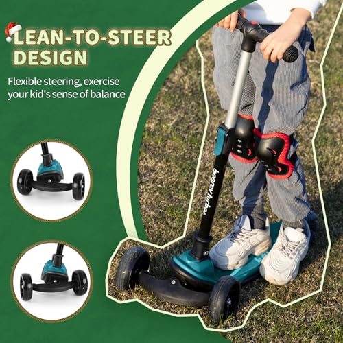 Kick Scooter for Kids 3-Wheel Folding with LED Light Wheels J2265