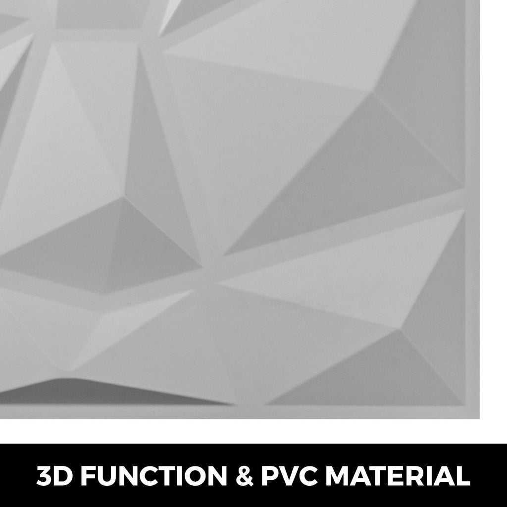 13pcs 50x50cm White 3D PE Foam Wall Panel S5849