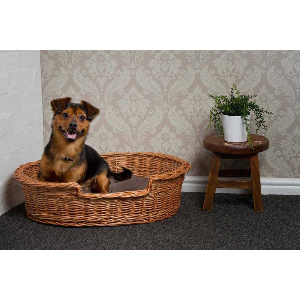 Wicker Dog Bed Basket Q57386