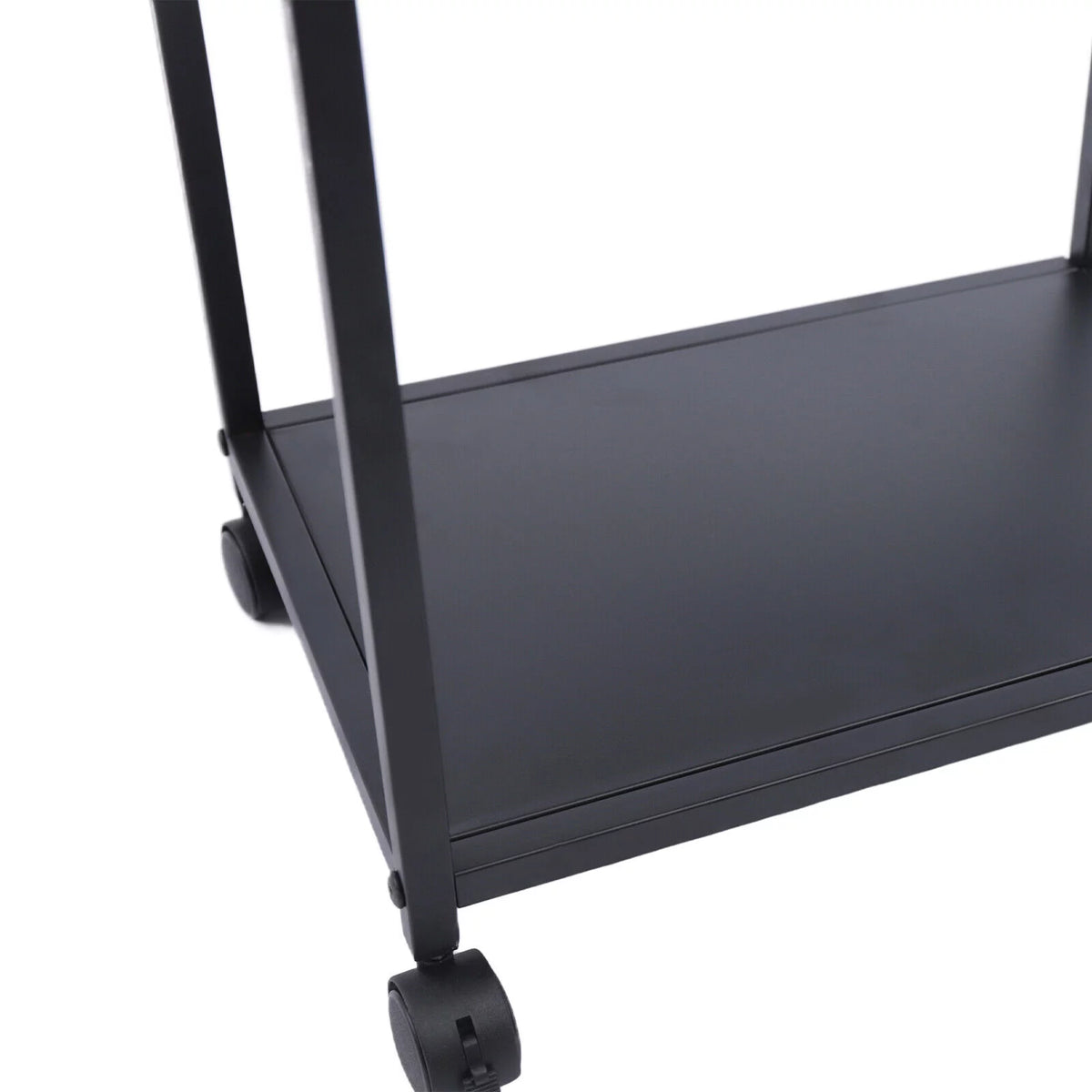2-Tier Computer Tower Stand with Lockable Wheels K1060