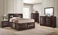 Queen Size 4pc Captains Bed Set Storage Drawers Solid Wood T222490