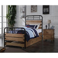 Twin Bed Antique Oak J371