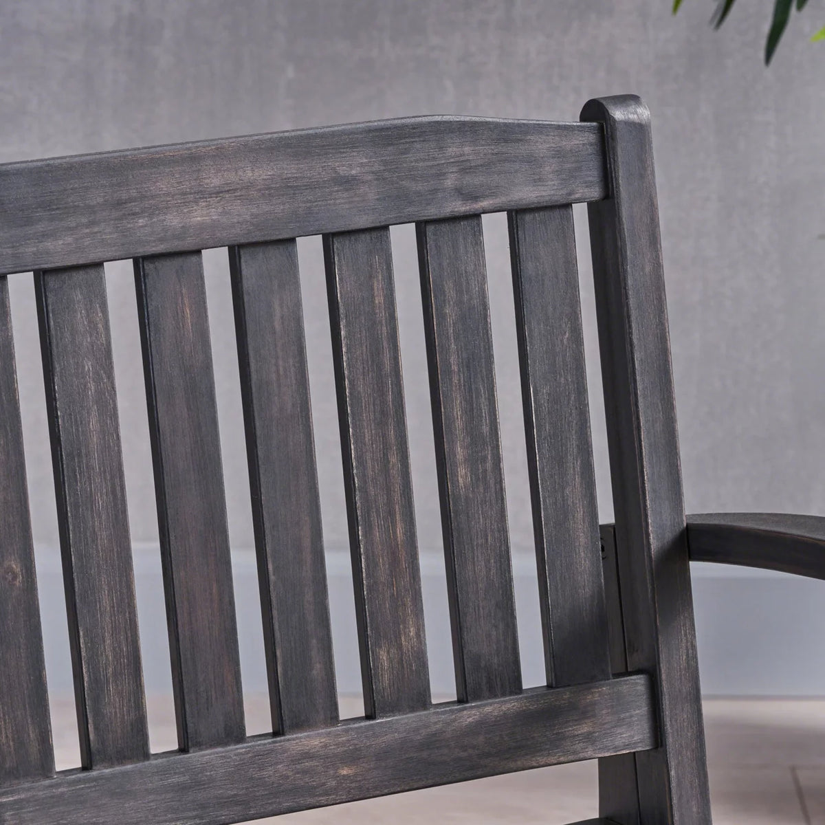Acacia Wood Rocking Loveseat F706888