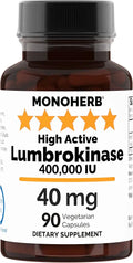 90 Vegetarian Capsules Lumbrokinase 40 mg L50877