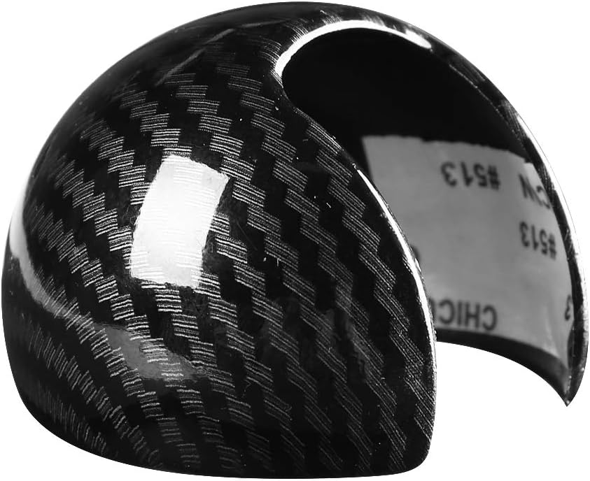 Carbon Fiber Style Car Gear Shift Knob Head Cover Cap E6593