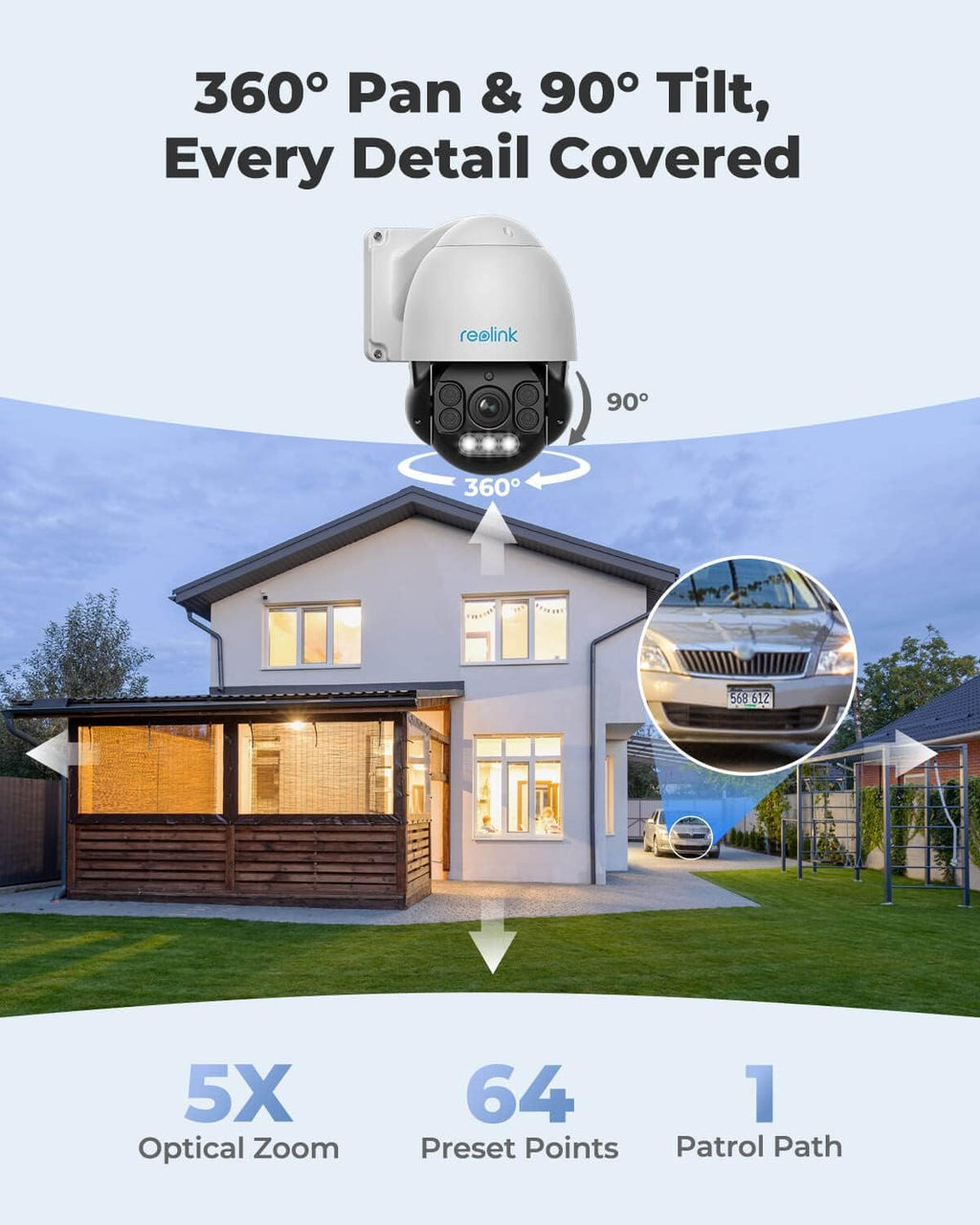 4K PTZ Outdoor PoE IP Security Camera L521150