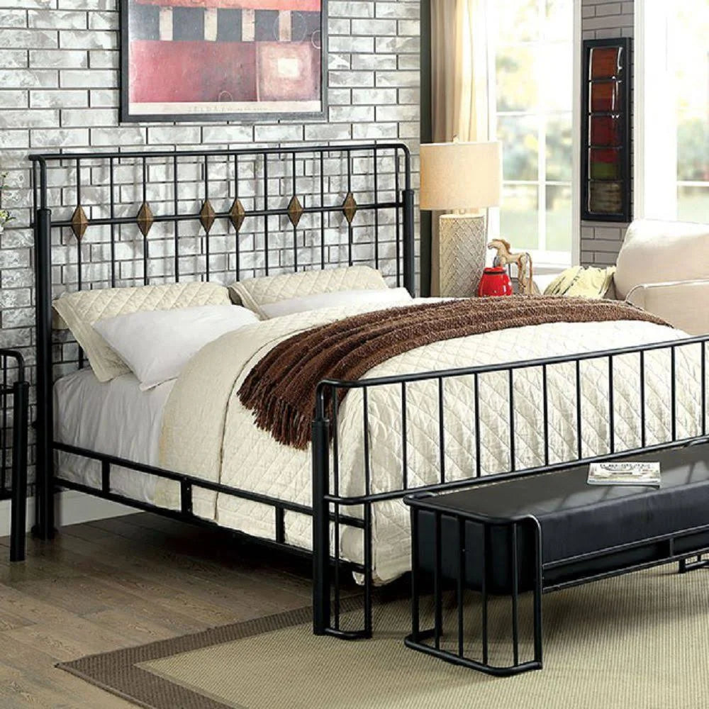 Black Queen Panel Bed G11699