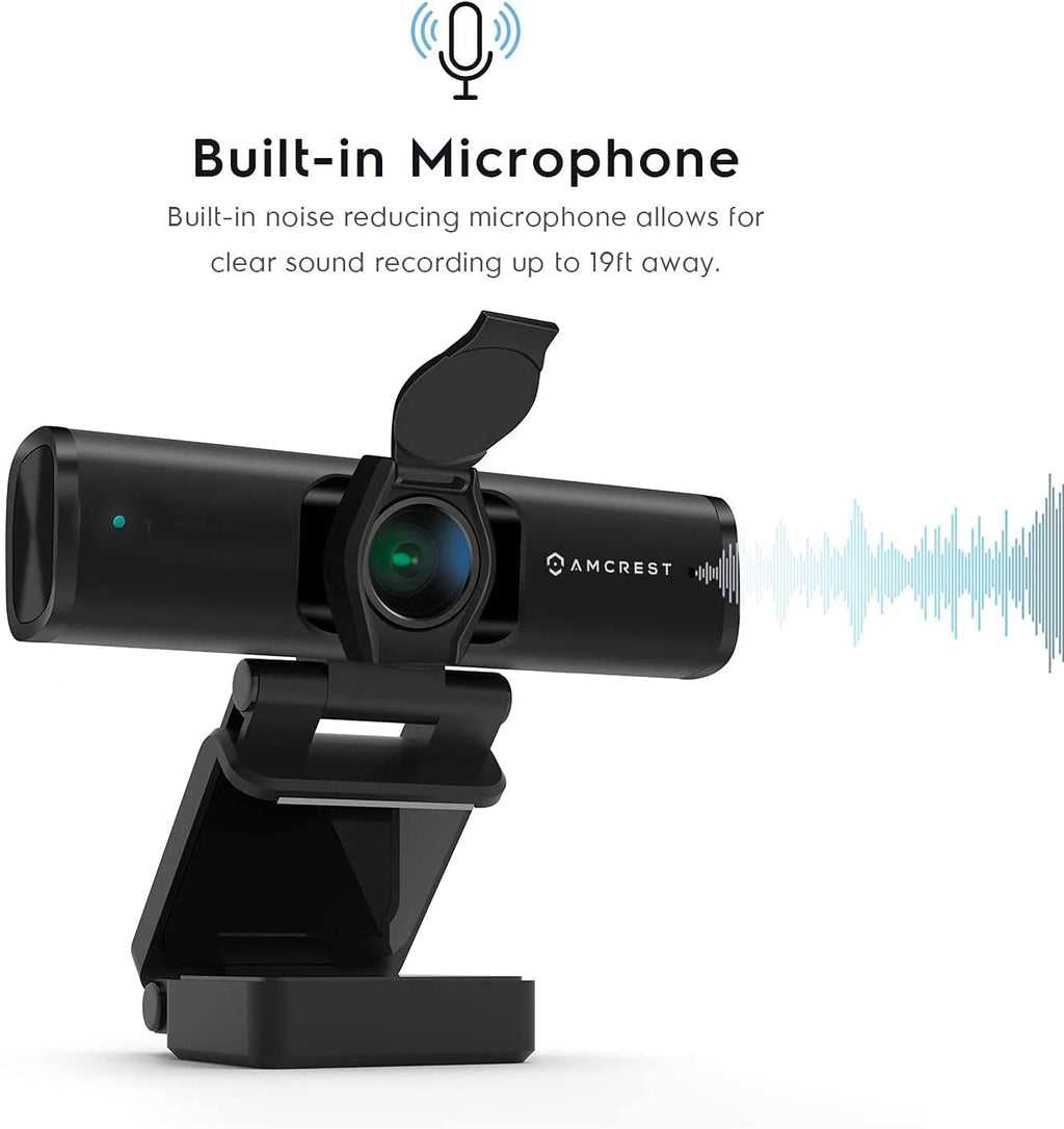 4K Webcam with Microphone & Privacy Cover X41974