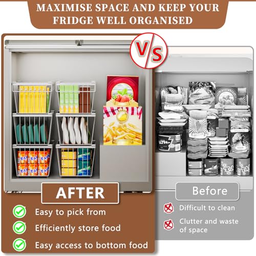 4 Pack Leak-Proof Freezer Organizer Bins C951887