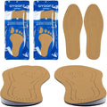 1 Pair Leather Orthopedic Insoles Heel Inserts Lift Shoe Wedge B746