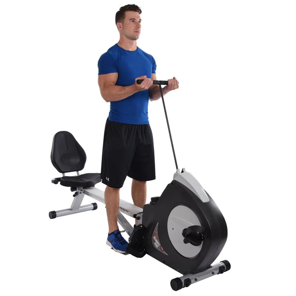 2 in 1 Recumbent Exercise Bike and Rower Machine O716