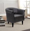 Faux Leather Bucket Accent Chair B2608