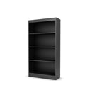 Black 4-Shelf Bookcase W8778