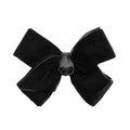 Velvet Hair Bows with a Knot Wrap Center on a Clip, 6 Inch, Red F32821