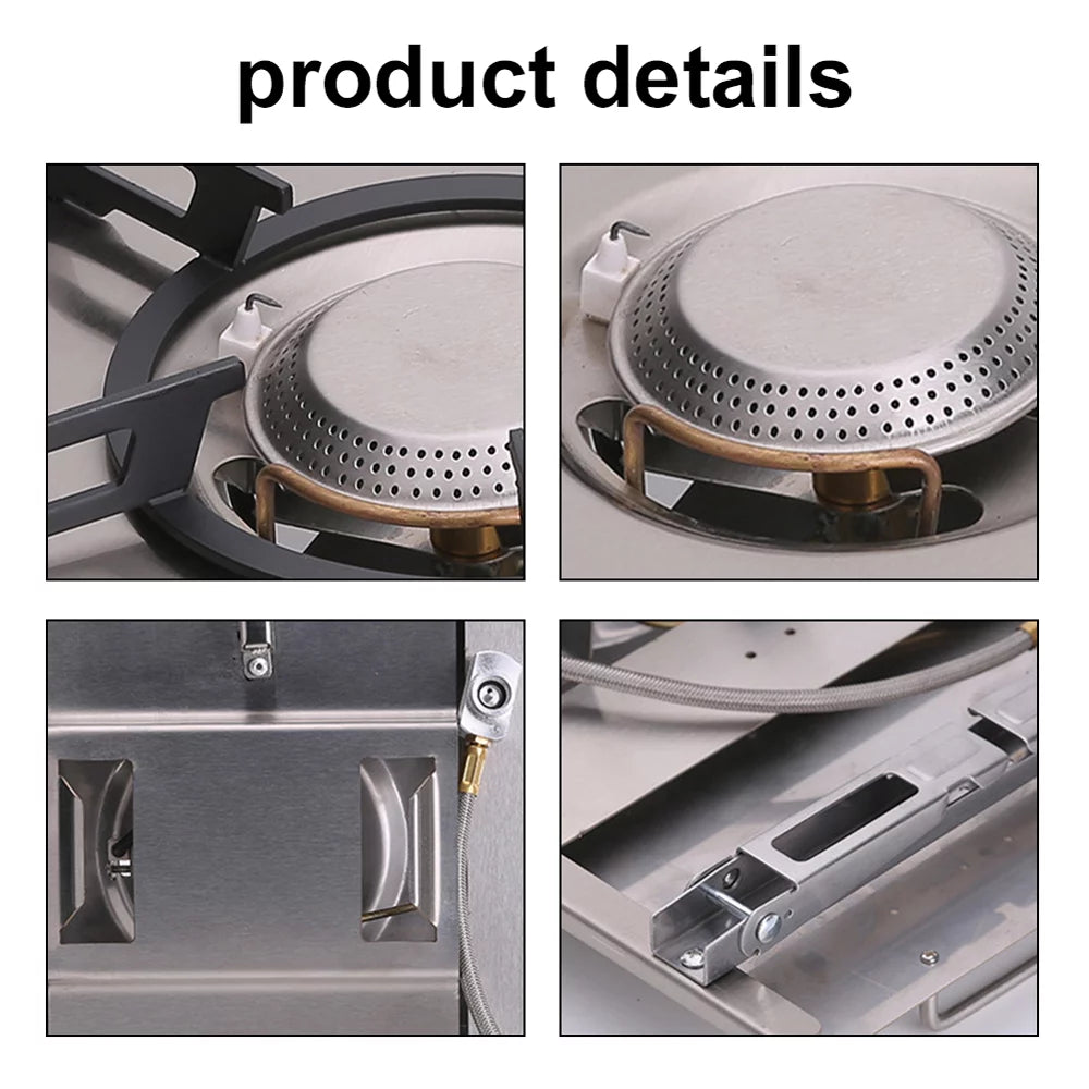 Outdoor Folding Camping Stove 4000W Portable Electronic Ignition X136
