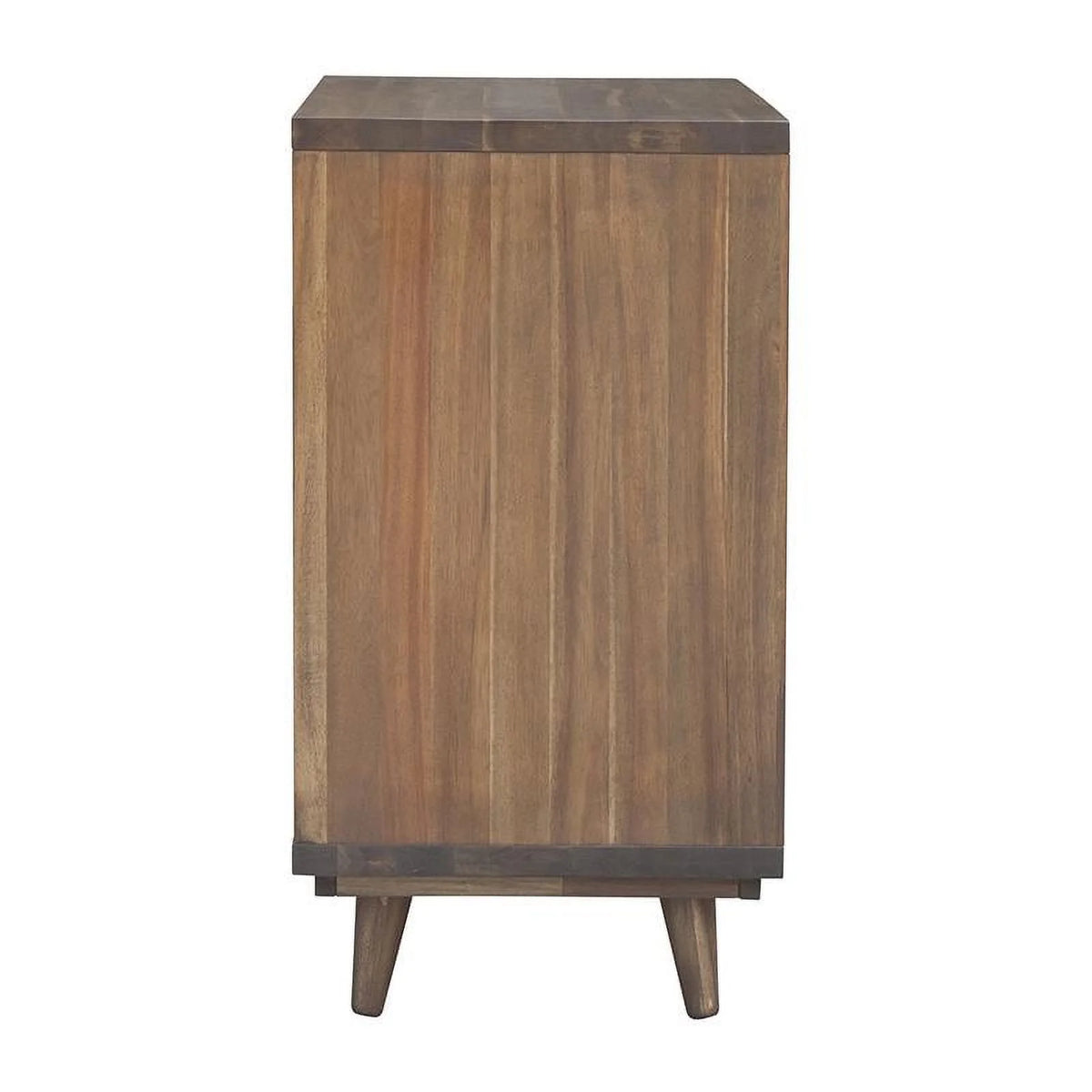 3-drawer Wood Chevron Chest E69881